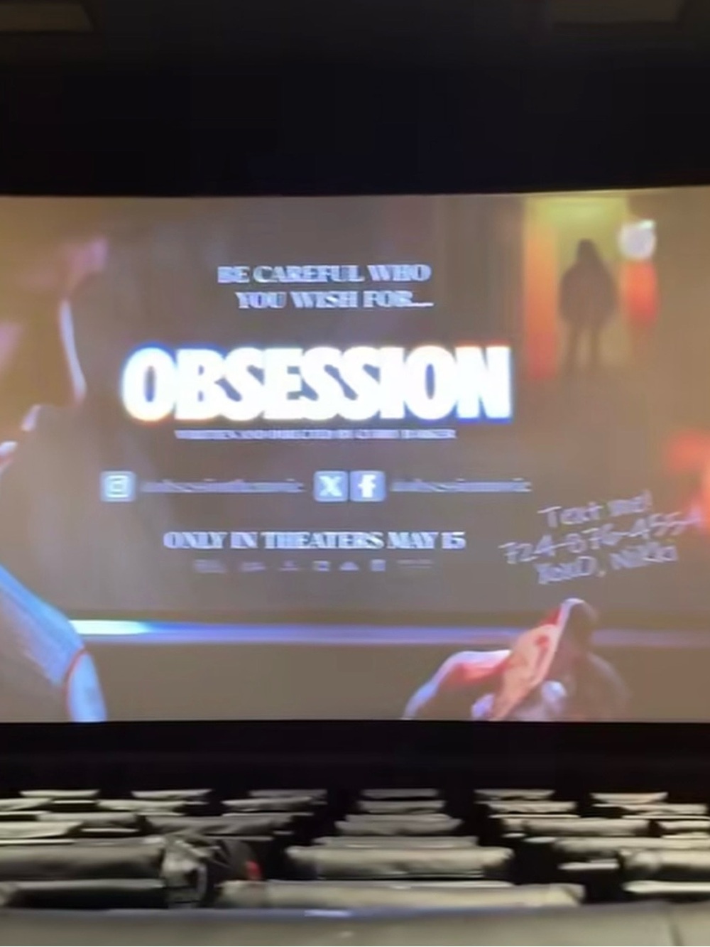 Obsession MOVIE POSTER 11x17 (MICHAEL JOHNSTON/INDE NAVARETTE)Curry Baker Origin - Picture 3 of 11